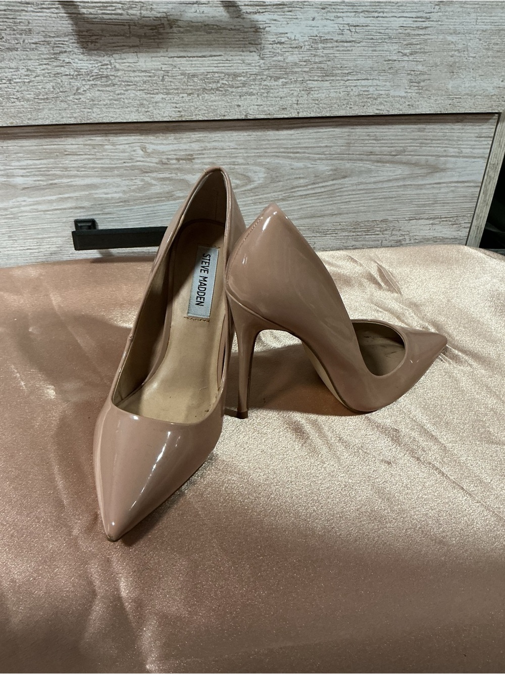 Steve Madden Blush Patent Pointed-Toe Stiletto Pumps